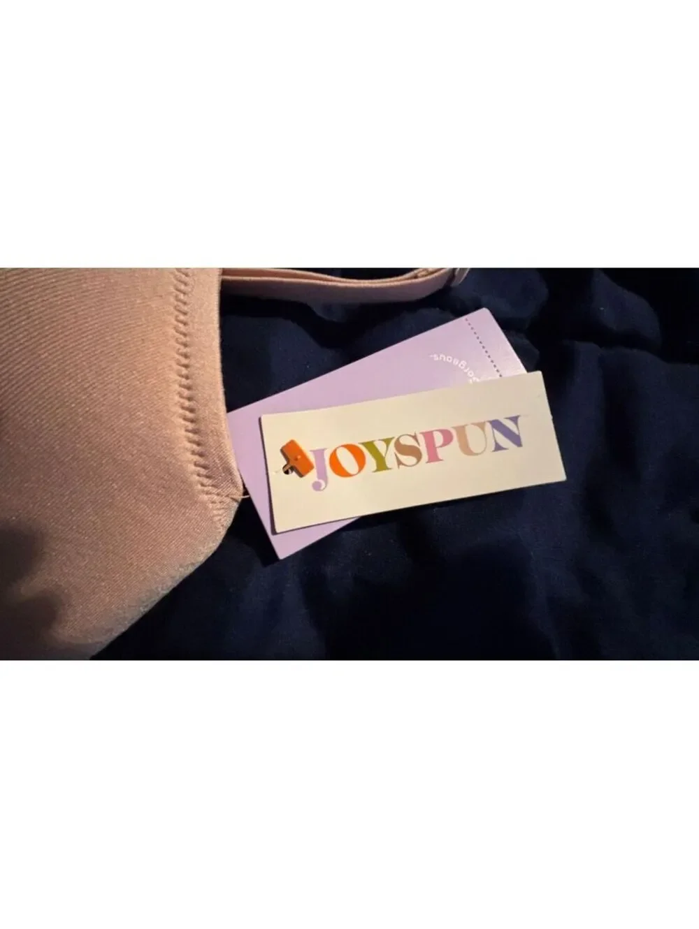 JOYSPUN Nude Seamless Wireless Bra with Adjustable Straps - Size Small
